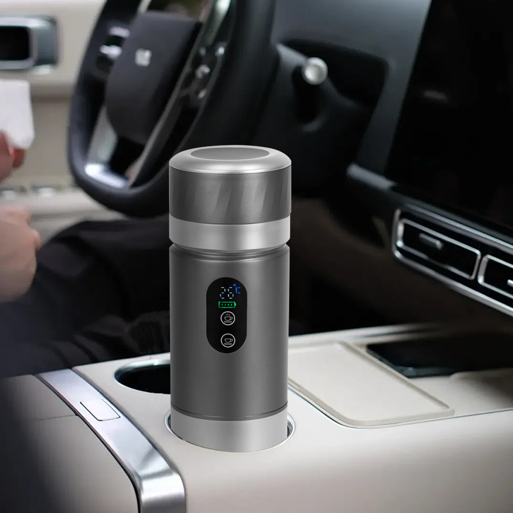 Coffee & Tea Maker Machine - Portable Self-Heating Espresso Coffee Maker LED
