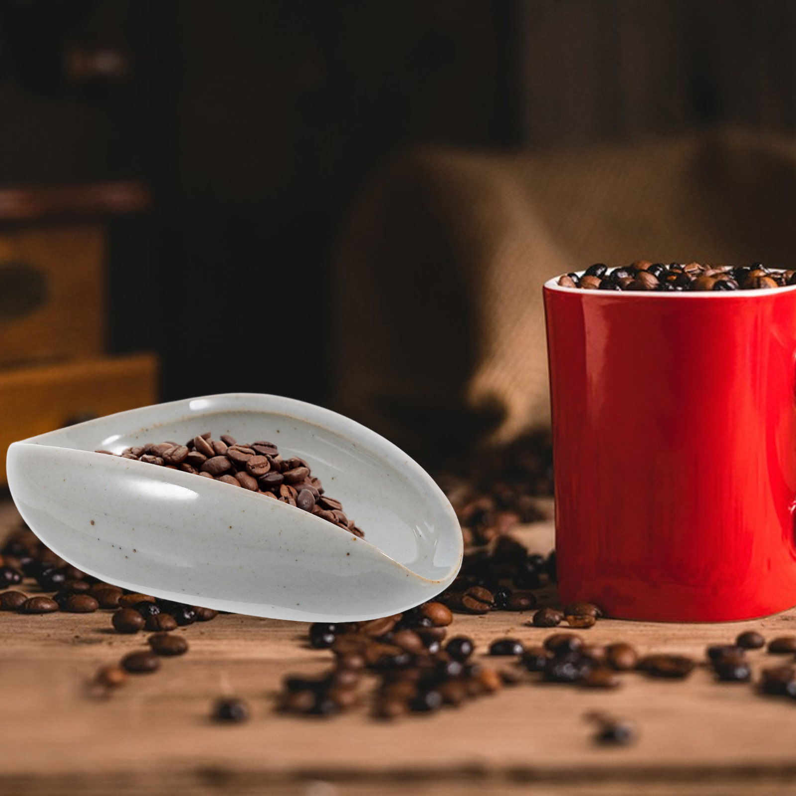 Coffee Tea And Leaf - Ceramic Coffee Bean Dosing Tray Multi-Function