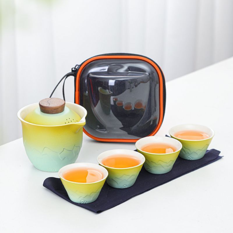 Gongfu Tea Set - Gradient Travel Tea Set, Portable Gongfu