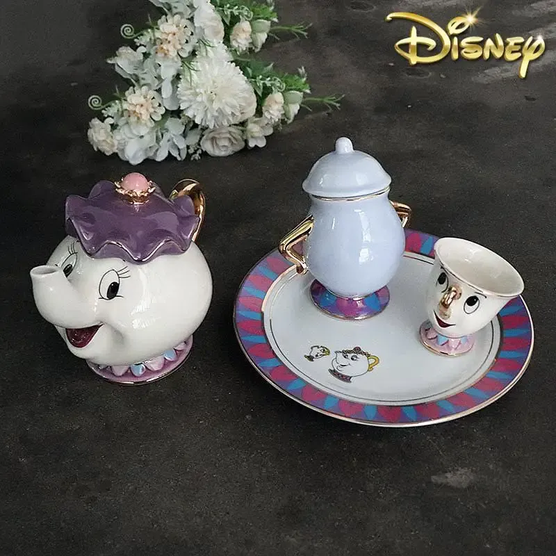 Coffee Tea Set Up - Hot Teapot Cartoon Beauty And The