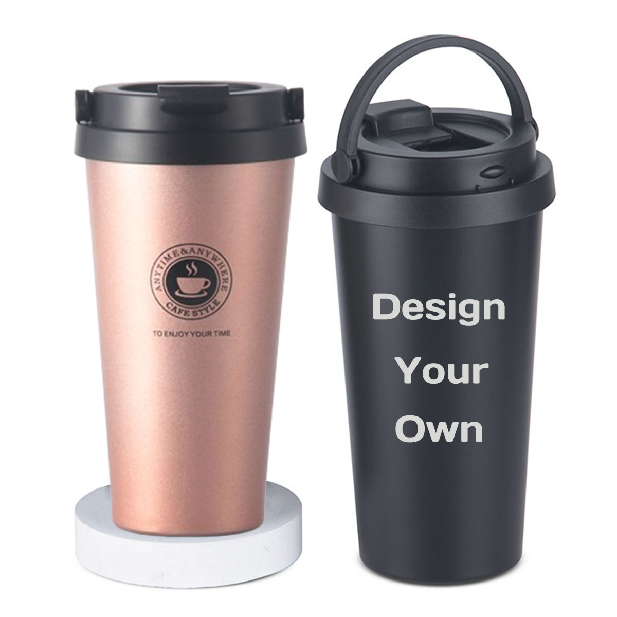 Double Wall Mug - Insulated Travel Coffee Mug 16 oz