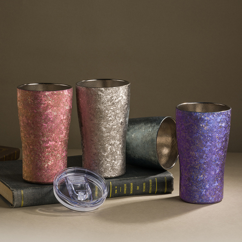Double Wall Mug - Titanium Mugs 300ML Double Wall Heat-resistant