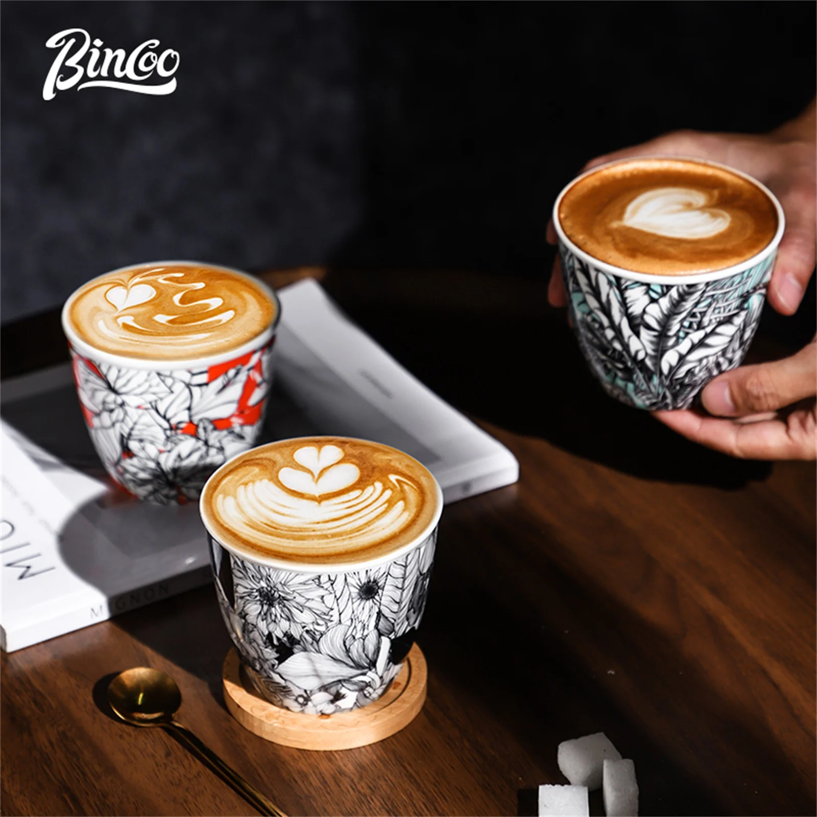 BINCOO Ceramic Coffee Cup Crea - đánh giá và giá Coffee Tea Latte
