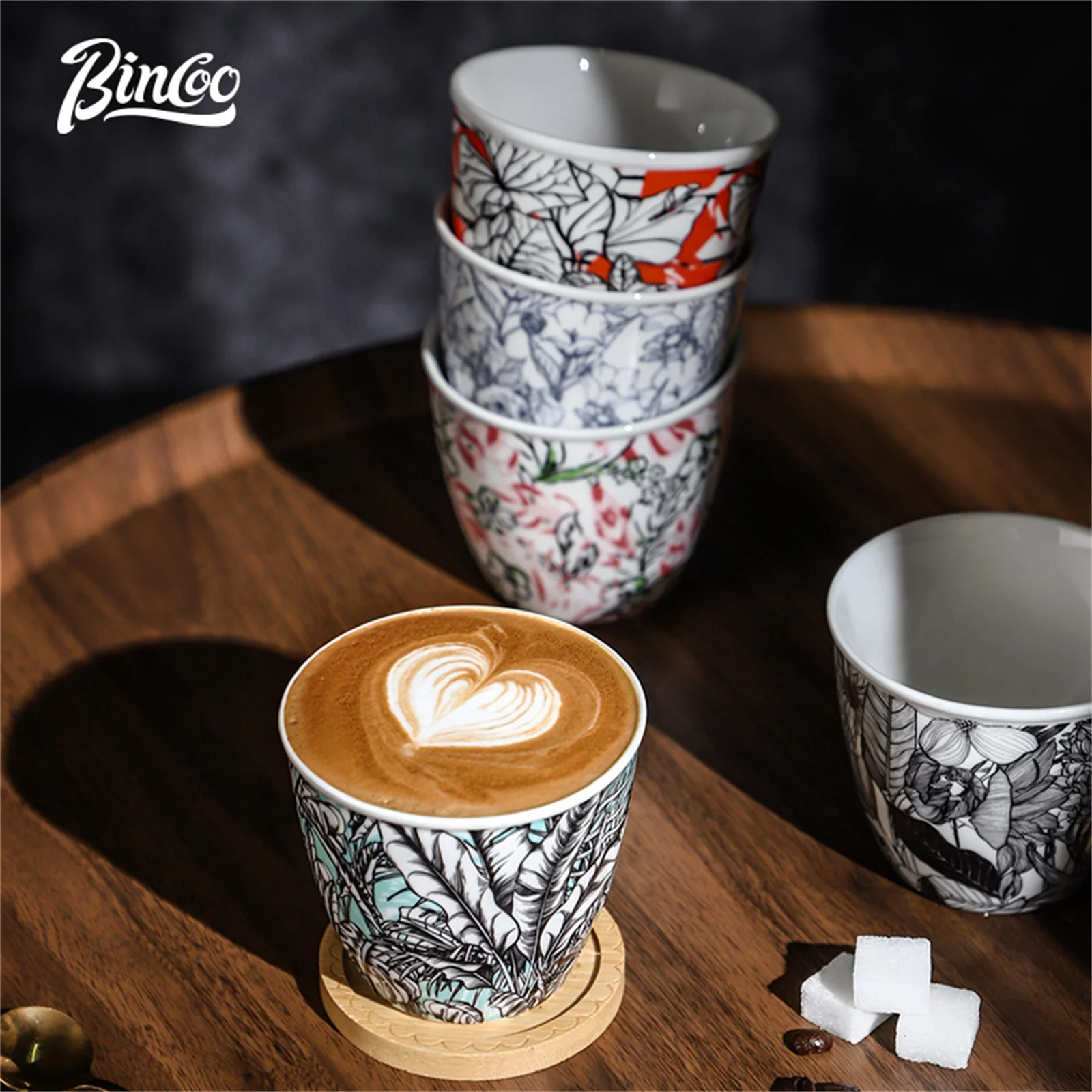 BINCOO Ceramic Coffee Cup Crea - đánh giá và giá Coffee Tea Latte