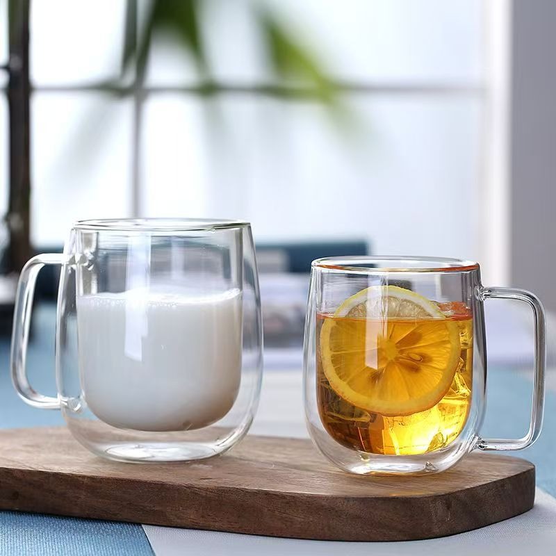 Double Wall Glass Handled Mug  - đánh giá và giá Double Wall Mug