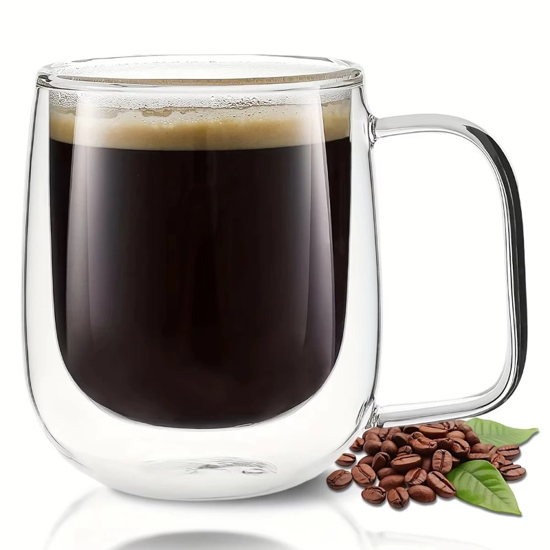Double Wall Glass Handled Mug  - đánh giá và giá Double Wall Mug