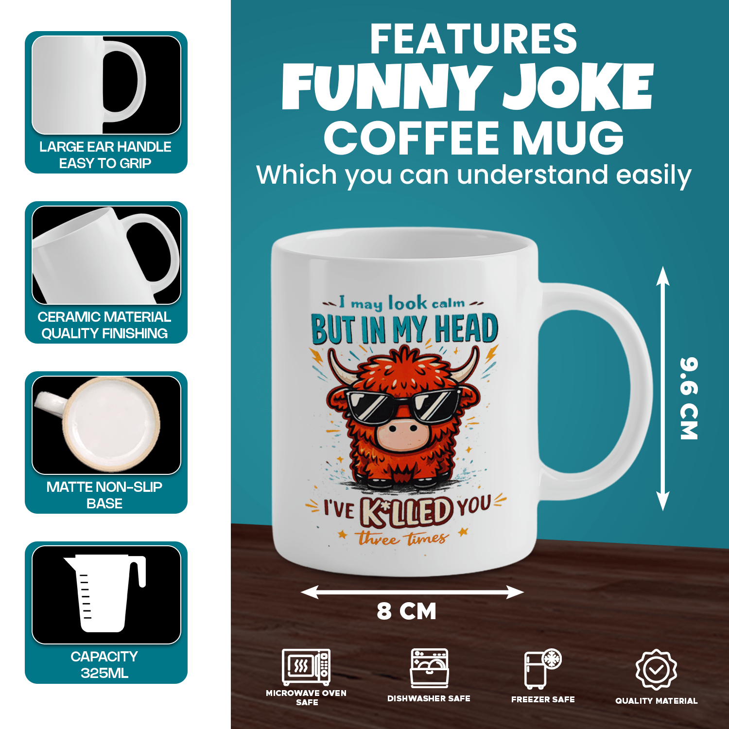 Highland Cow Funny Quote Coffe - đánh giá và giá Coffee And Tea Quotes Funny