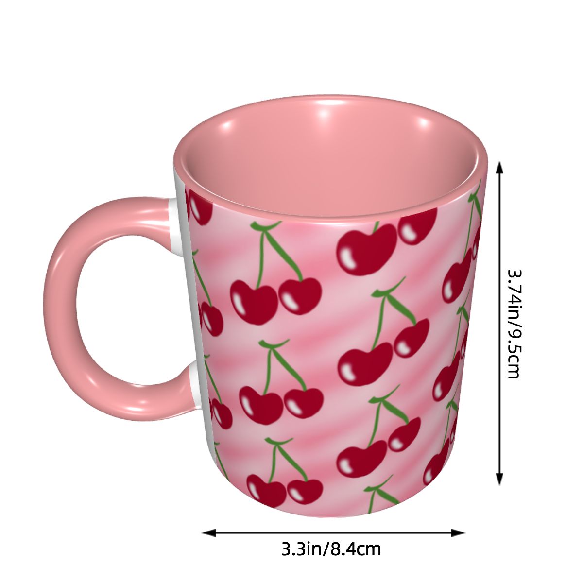 Red Cherry Green Stems Pink Mu - đánh giá và giá Coffee Tea Green