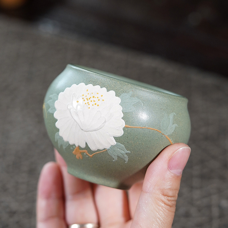 Yixing Zisha Handmade Peony Ar - đánh giá và giá Gongfu Tea Set