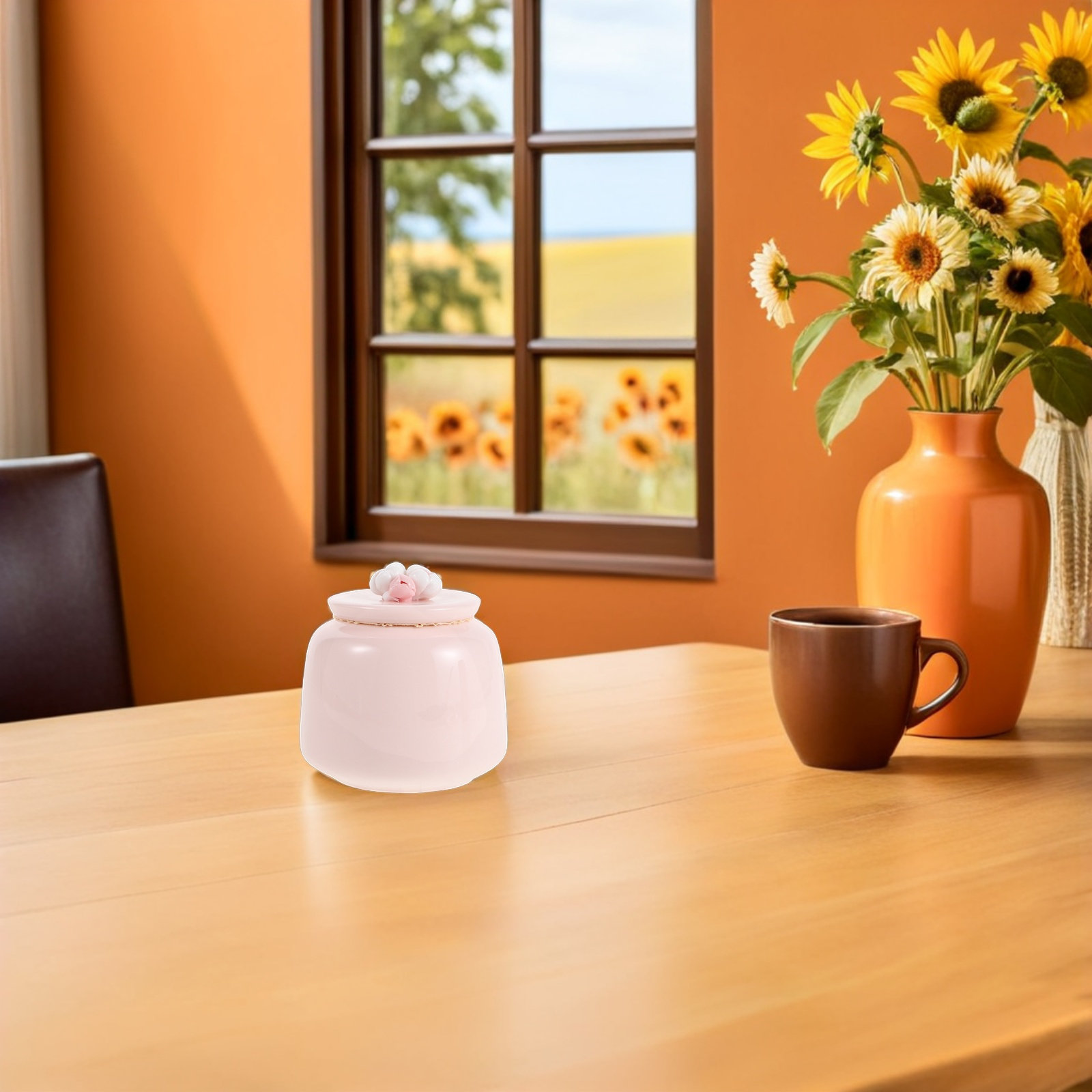 Ceramic Tea Jar Pink Porcelain - đánh giá và giá Coffee Tea And Leaf