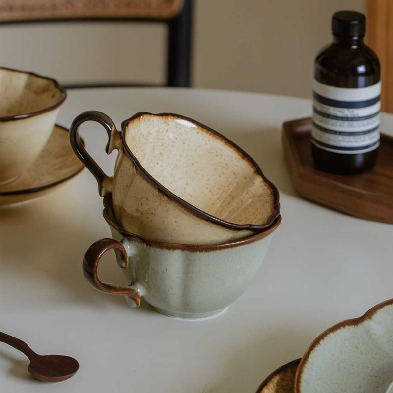 French Retro Ceramic Cups Plat - đánh giá và giá Prefer Coffee To Tea