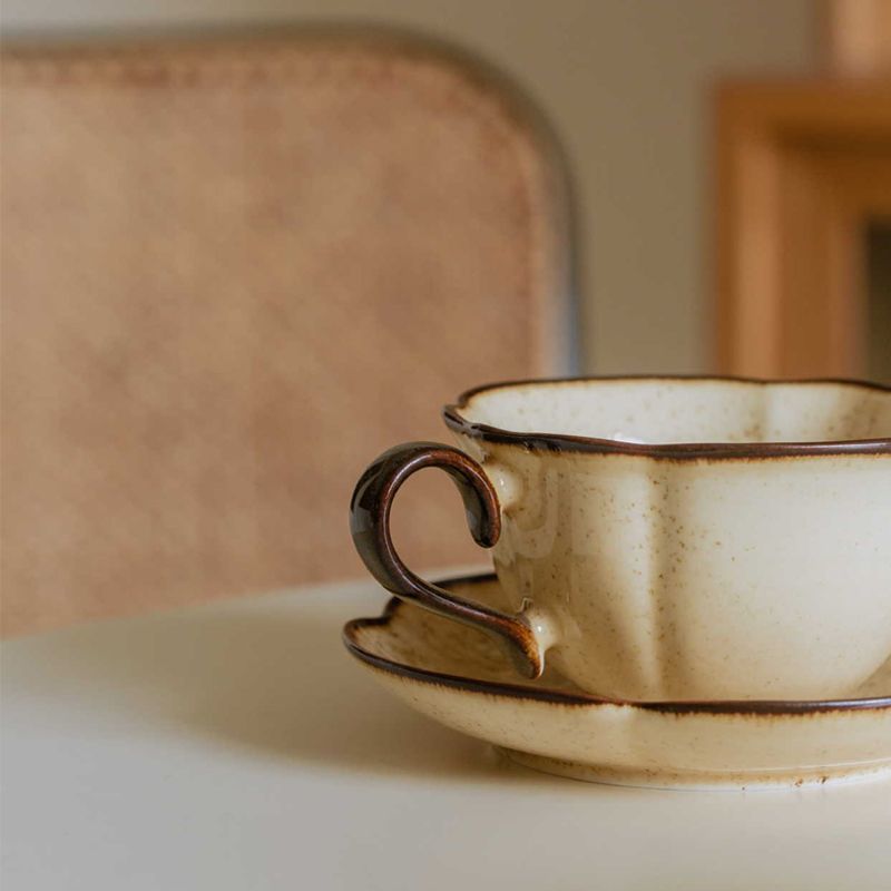 French Retro Ceramic Cups Plat - đánh giá và giá Prefer Coffee To Tea
