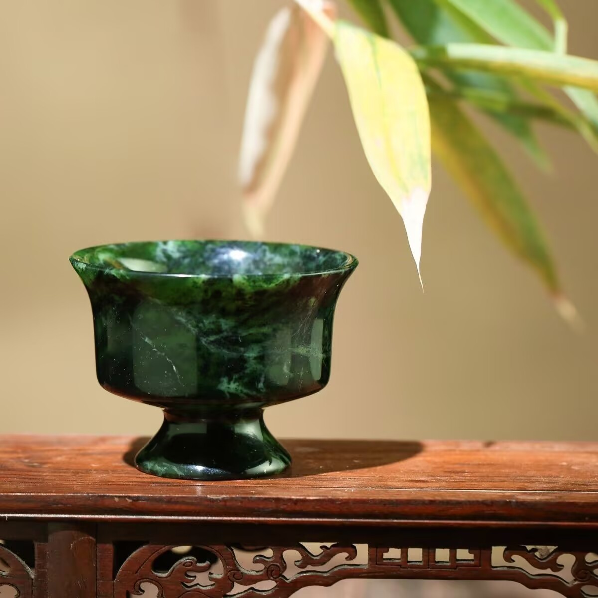 Natural Green Jade Teacup Ston - đánh giá và giá Gongfu Tea Set