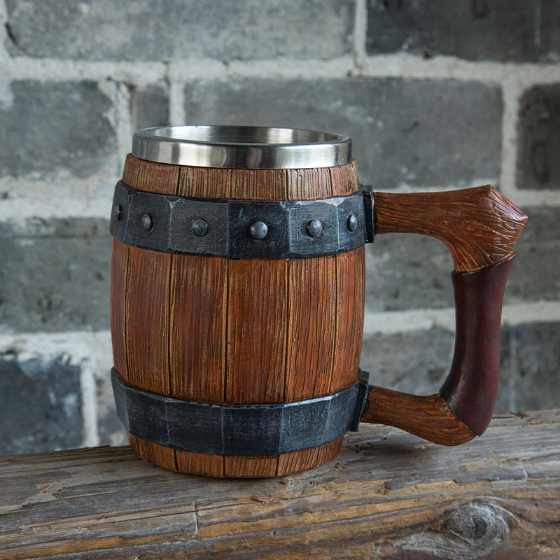 Viking Retro Beer Mug Resin 30 - đánh giá và giá Double Wall Mug