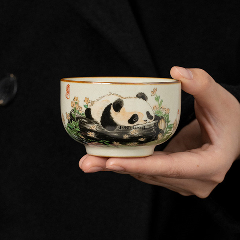 1 Pc Chinese Tradition Ru Kiln - đánh giá và giá Coffee Tea Set Up