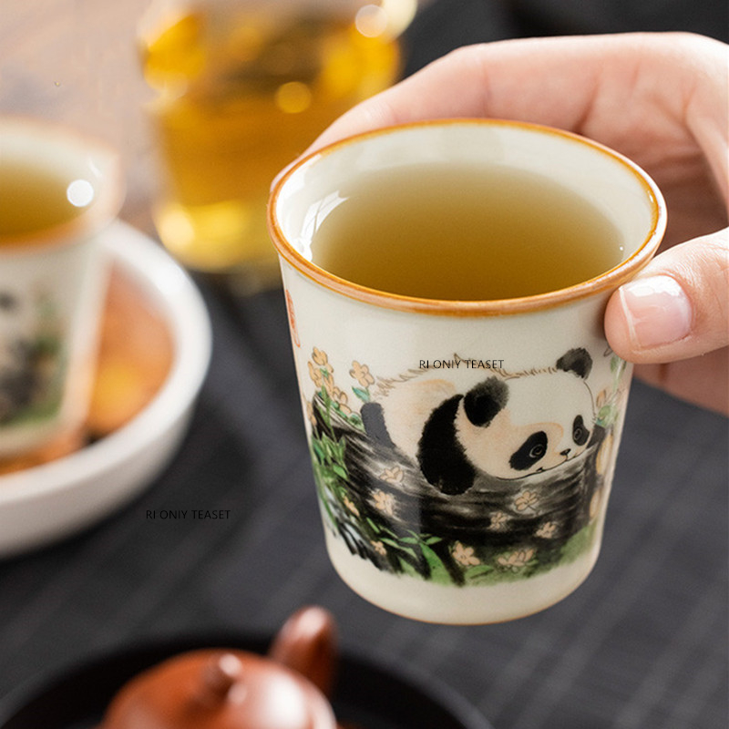 1 Pc Chinese Tradition Ru Kiln - đánh giá và giá Coffee Tea Set Up