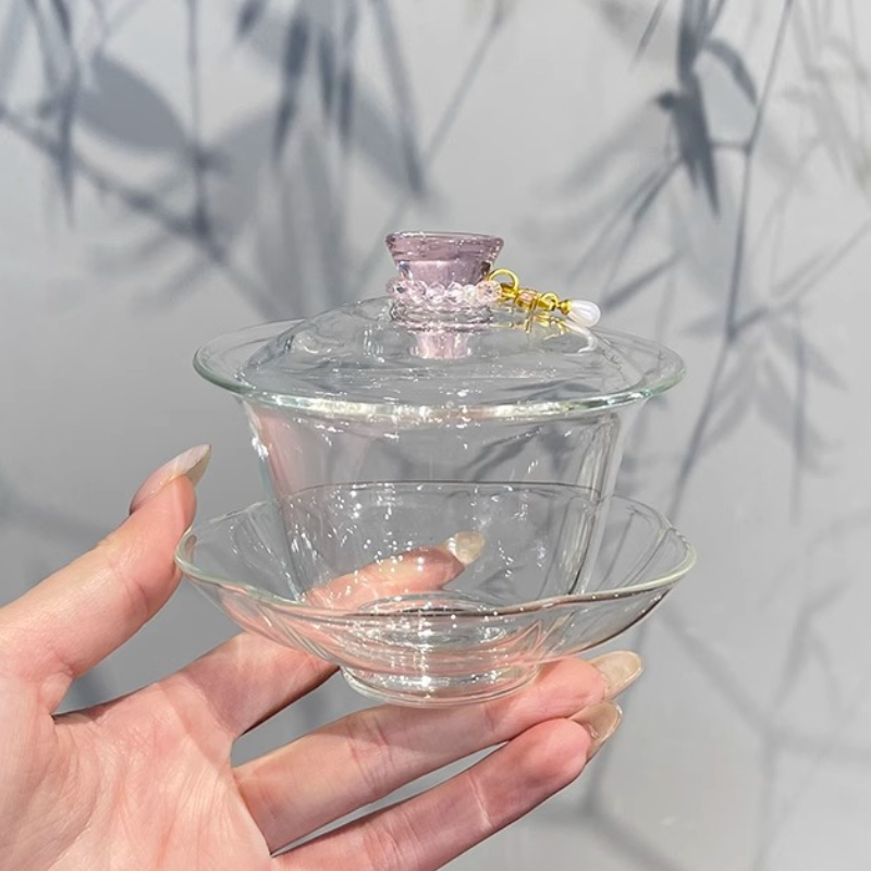 Pink High Borosilicate Glass G - đánh giá và giá Gongfu Tea Set
