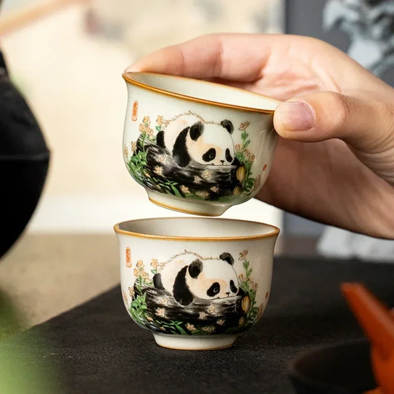 1 Pc Chinese Tradition Ru Kiln - đánh giá và giá Coffee Tea Set Up