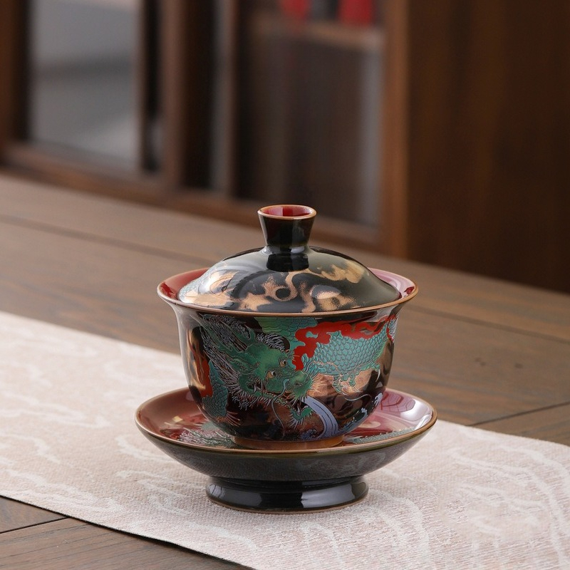 Creative Retro Ceramic Gaiwan  - đánh giá và giá Gongfu Tea Set