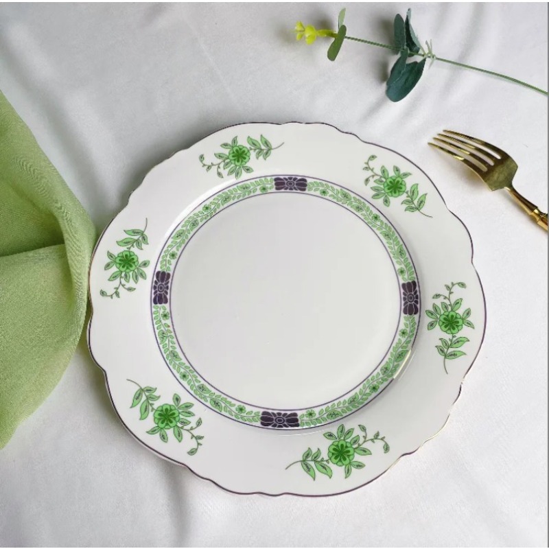 Vintage Green Floral Porcelain - đánh giá và giá Coffee Tea Green