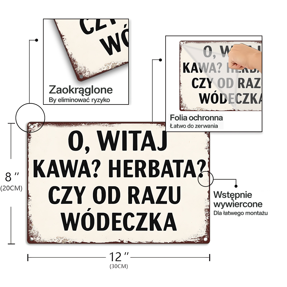 Vintage Metal Sign, Polish Fun - đánh giá và giá Coffee And Tea Quotes Funny