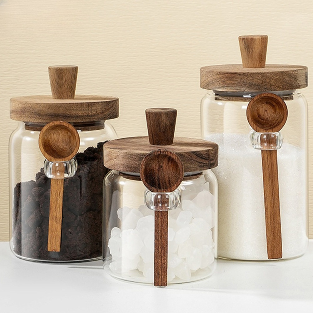 Glass Coffee Bean Storage Jar  - đánh giá và giá Coffee Tea Holder