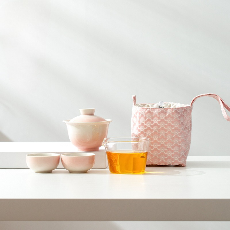 Plant Ash Glaze Gradient Trave - đánh giá và giá Gongfu Tea Set
