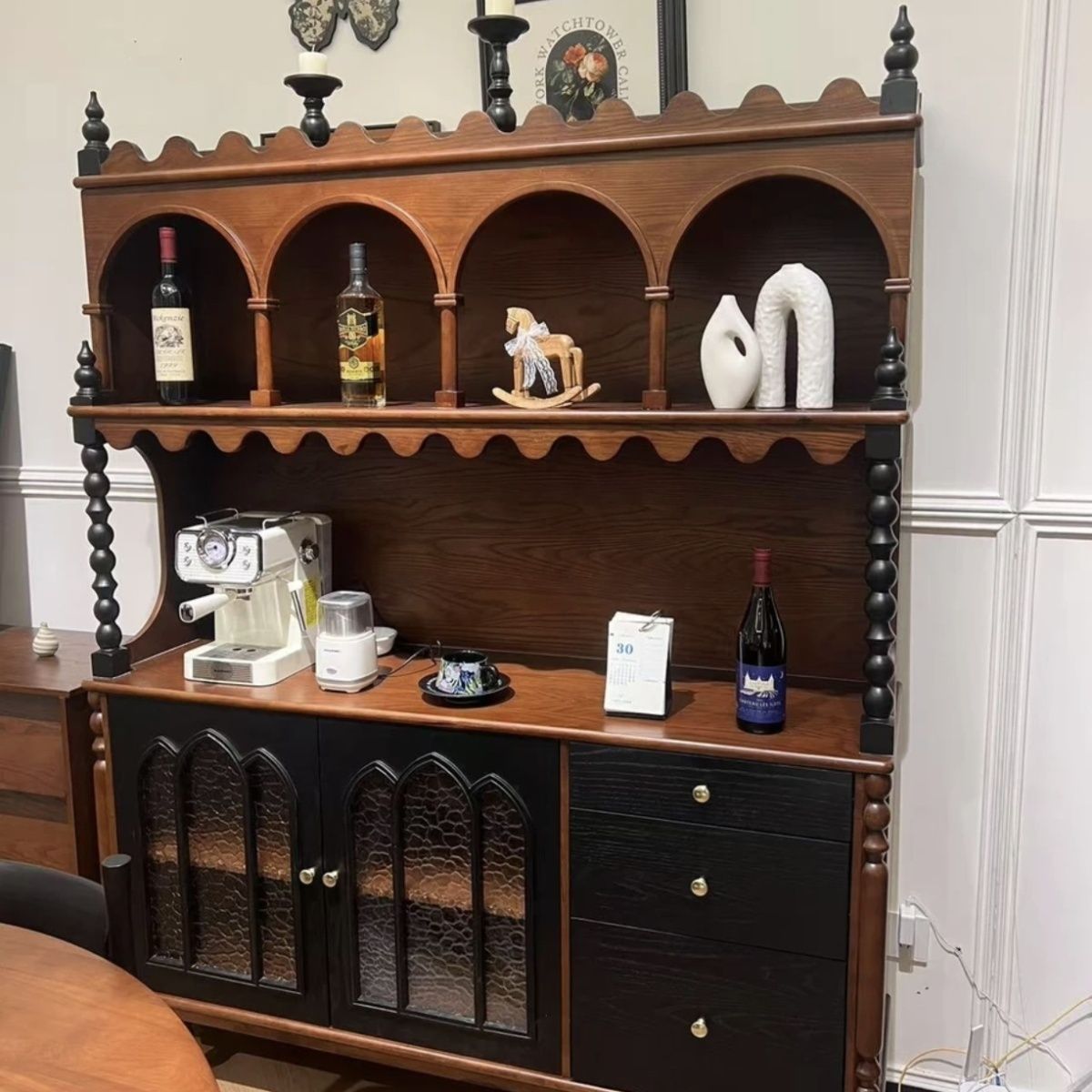 French solid wood dining side  - đánh giá và giá Coffee And Tea-Za