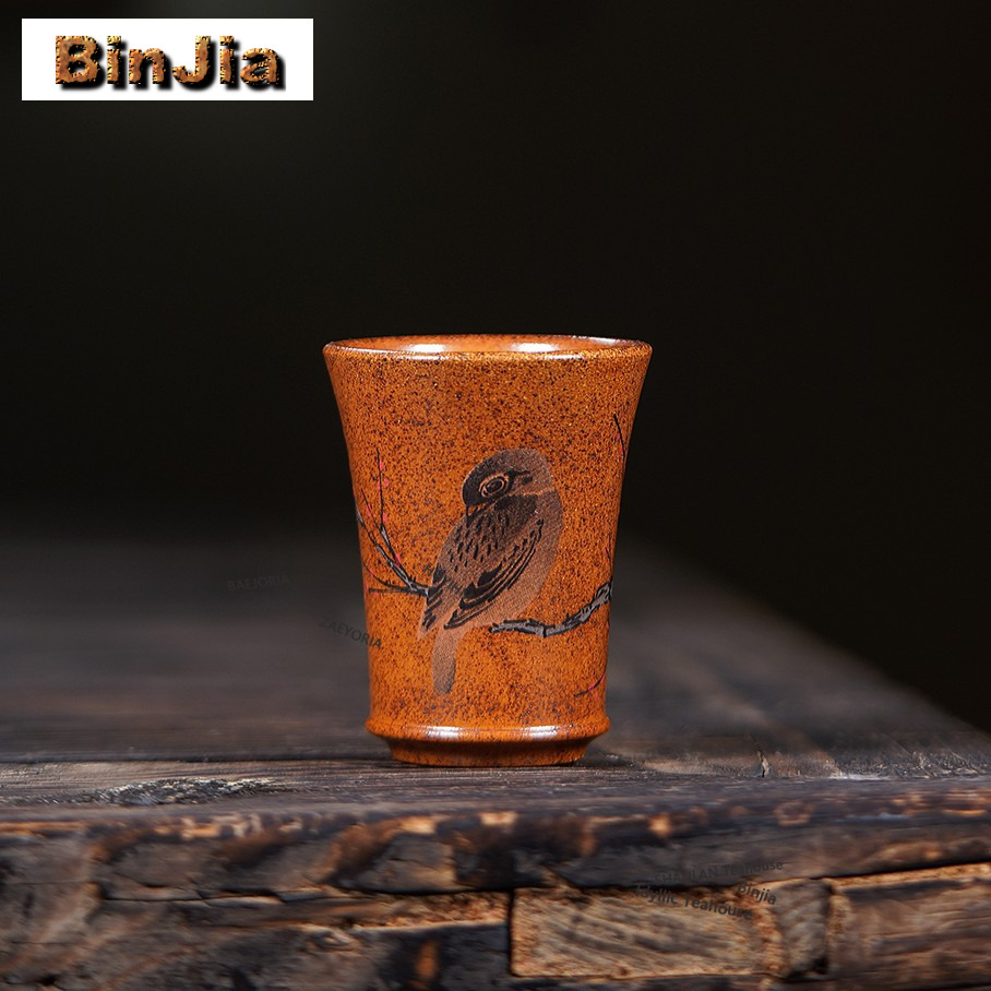 70ml Yixing Purple Clay Bird F - đánh giá và giá Coffee Tea Set Up