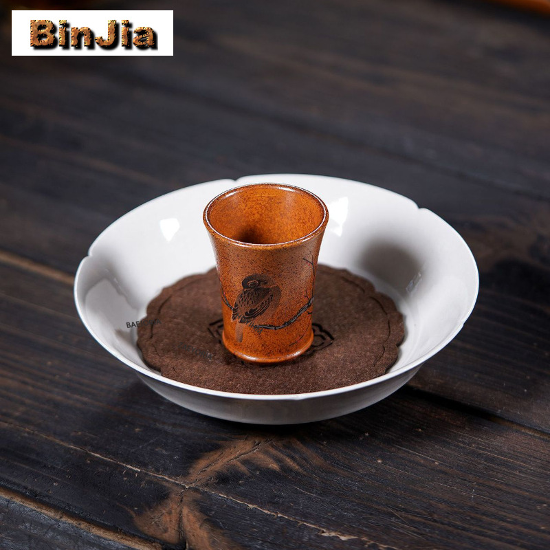 70ml Yixing Purple Clay Bird F - đánh giá và giá Coffee Tea Set Up