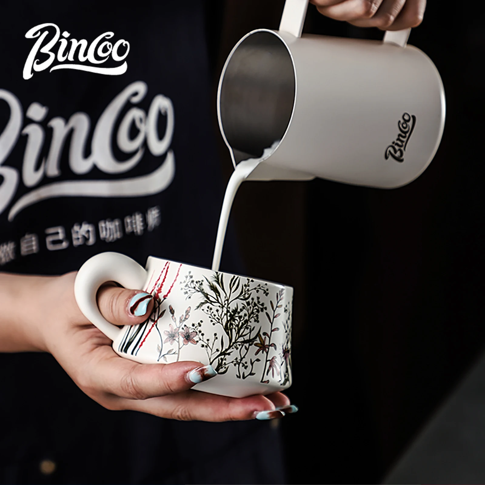 BINCOO 260ml Ceramic Coffee Cu - đánh giá và giá Coffee Tea Latte