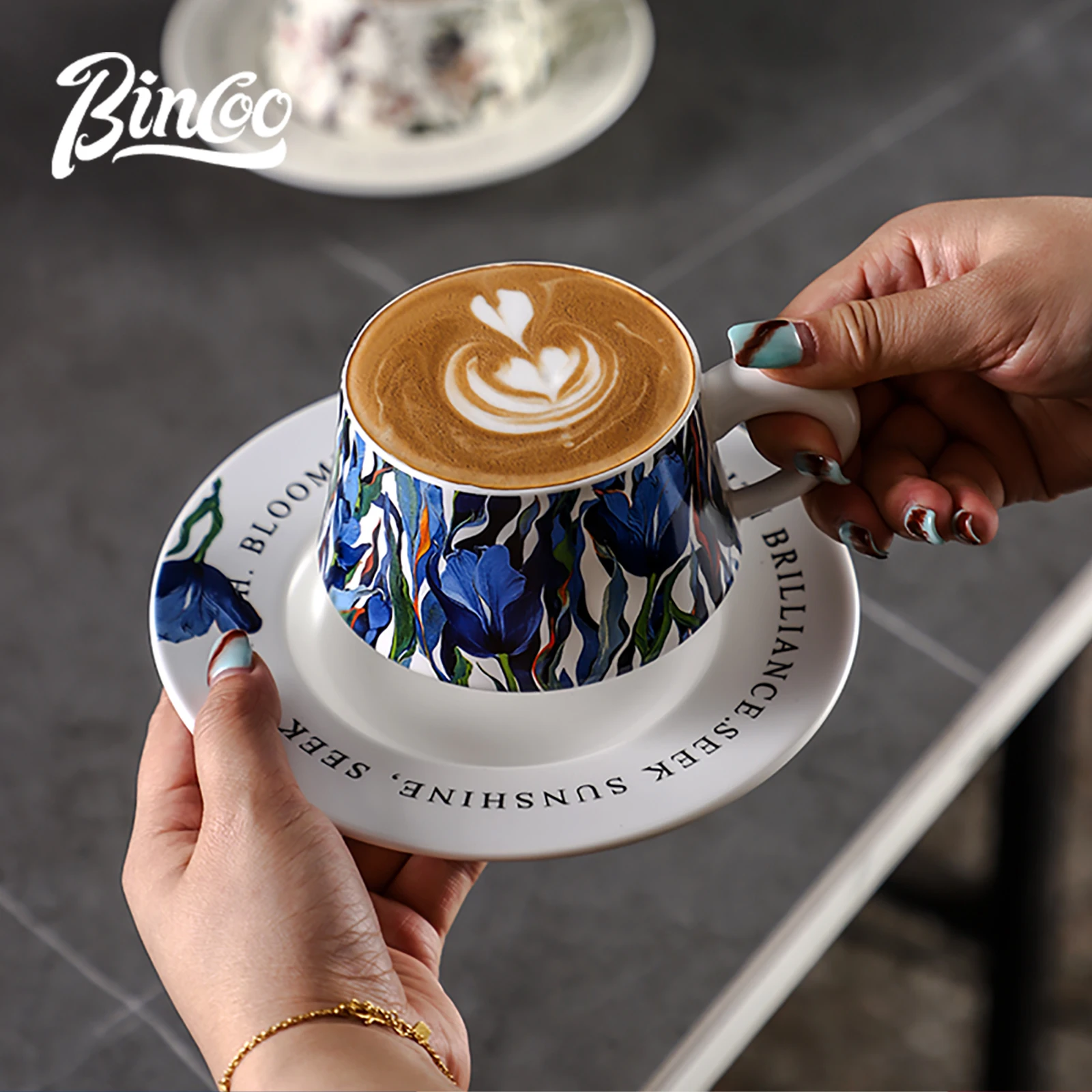 BINCOO 260ml Ceramic Coffee Cu - đánh giá và giá Coffee Tea Latte