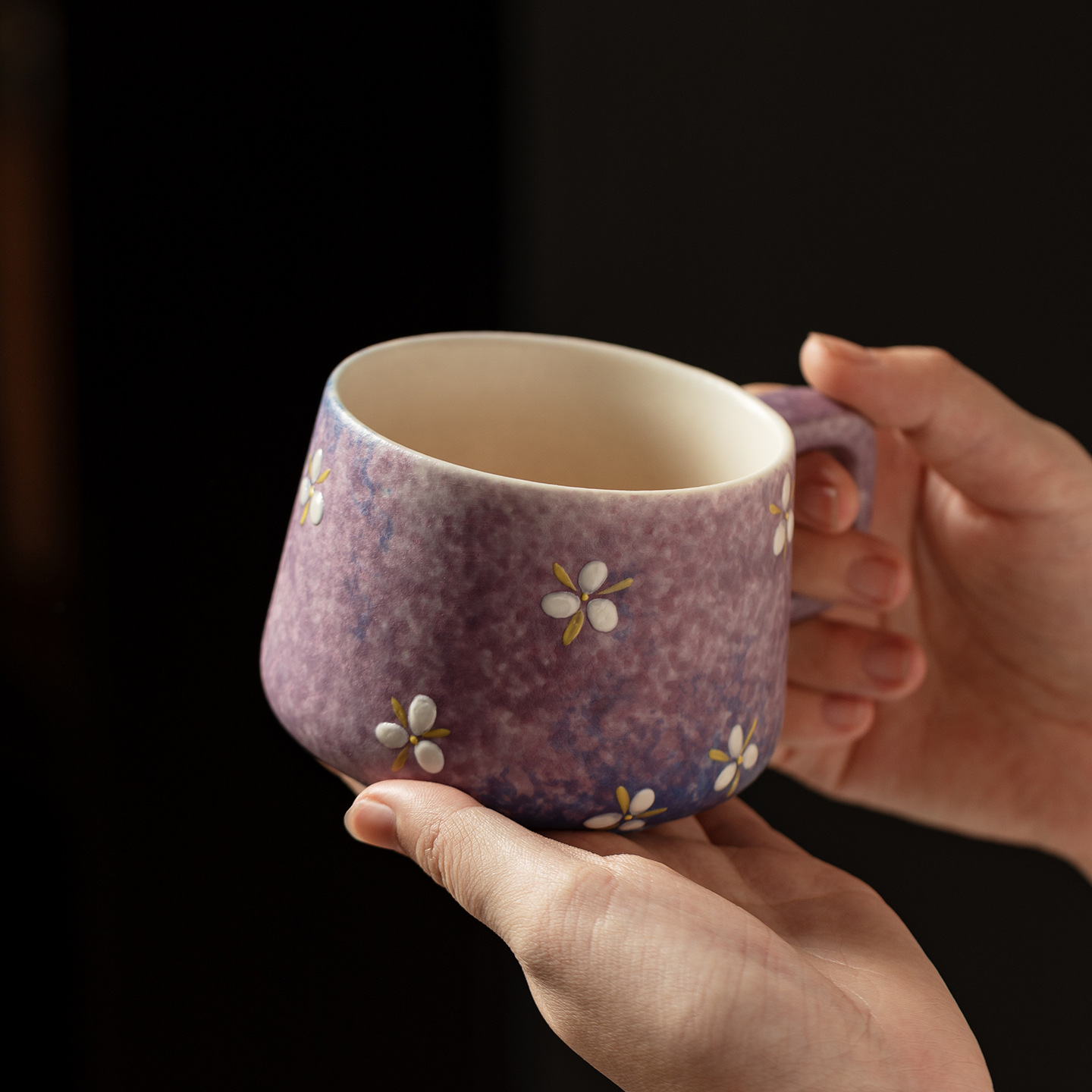 Gradient Hand Painted Ceramic  - đánh giá và giá Coffee Tea Latte