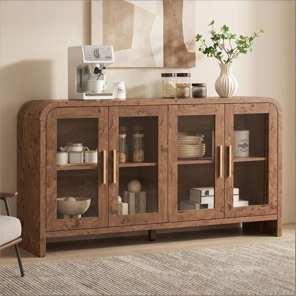 Sideboard Buffet Cabinet with  - đánh giá và giá Coffee & Tea Maker Machine