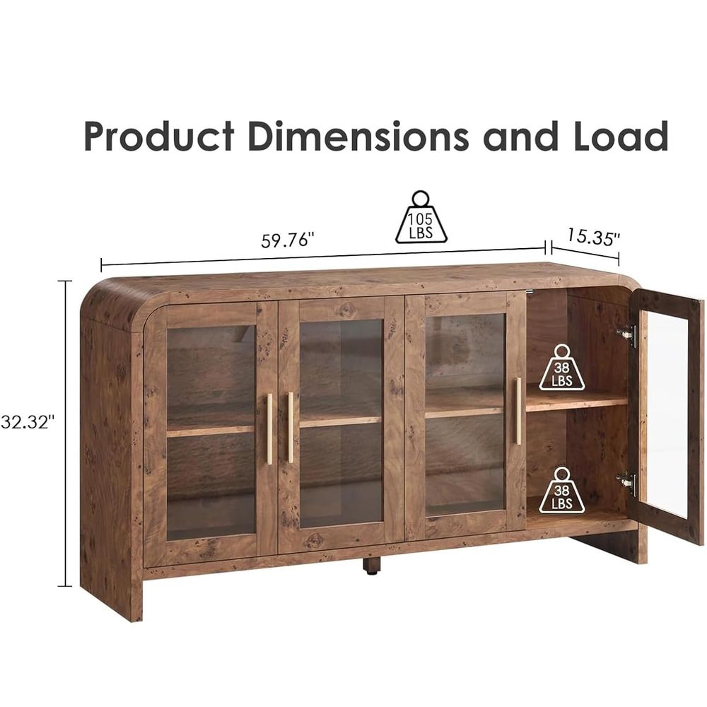Sideboard Buffet Cabinet with  - đánh giá và giá Coffee & Tea Maker Machine