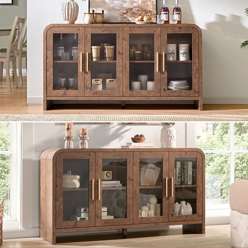 Sideboard Buffet Cabinet with  - đánh giá và giá Coffee & Tea Maker Machine