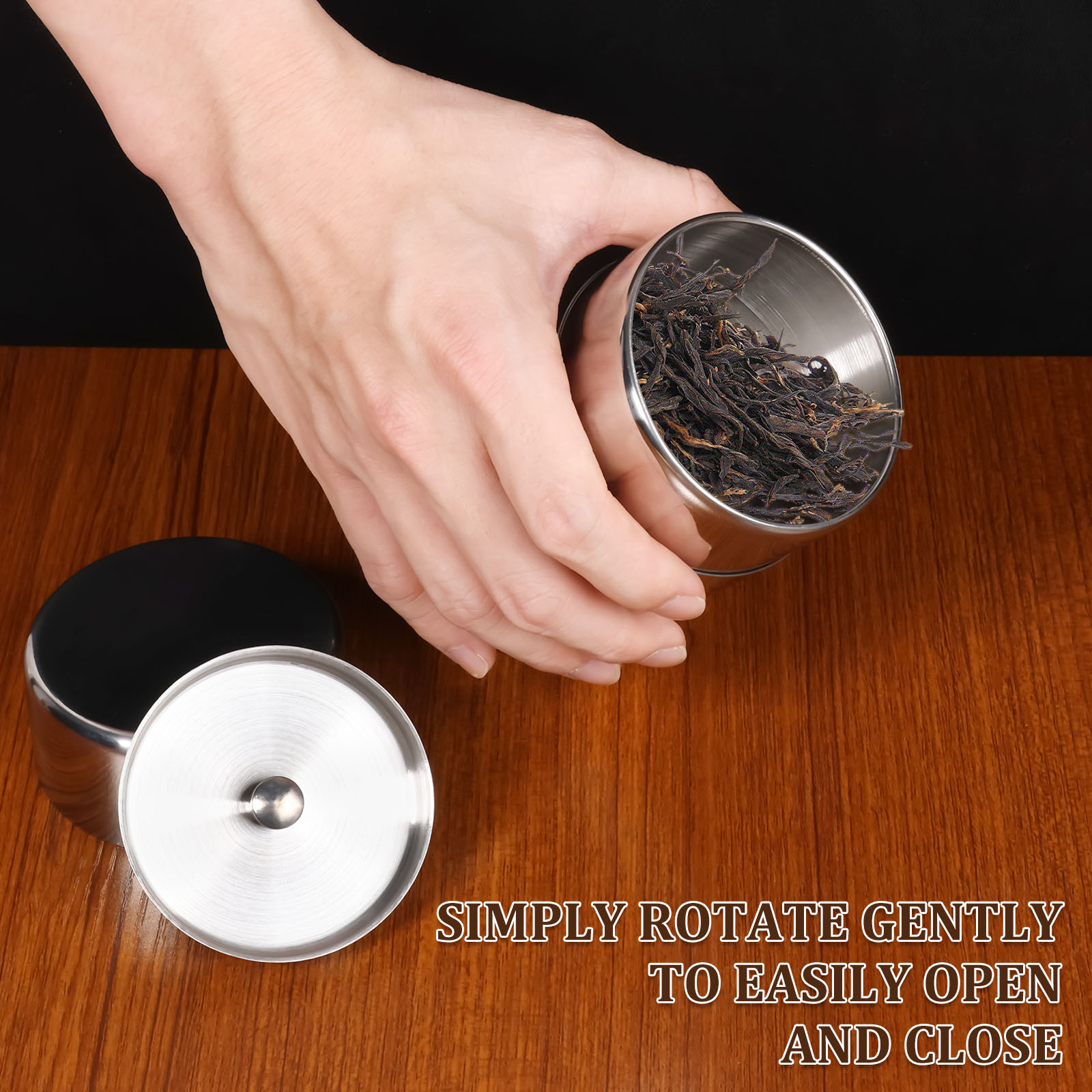Stainless Steel Tea Leaf Tins  - đánh giá và giá Coffee Tea And Leaf