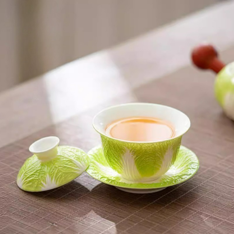Mutton Fat Jade Porcelain Bai  - đánh giá và giá Coffee Tea Set Up