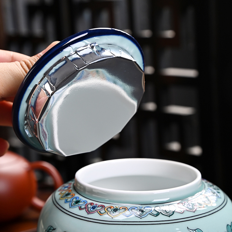 Ceramic tea jar Enamel General - đánh giá và giá Coffee Tea Green