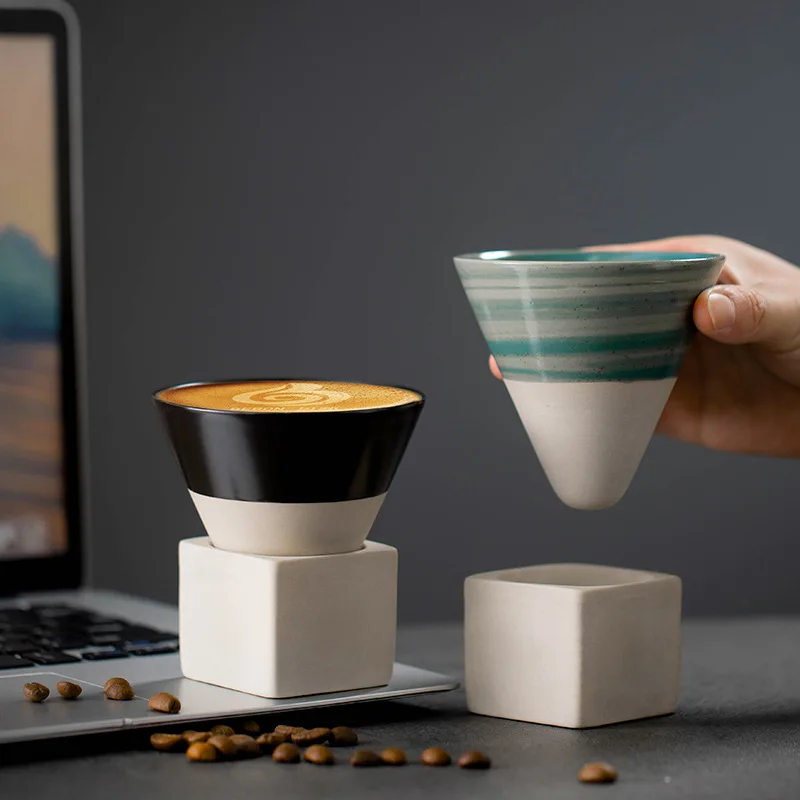1pc Retro Japanese Triangular  - đánh giá và giá Coffee Tea Latte