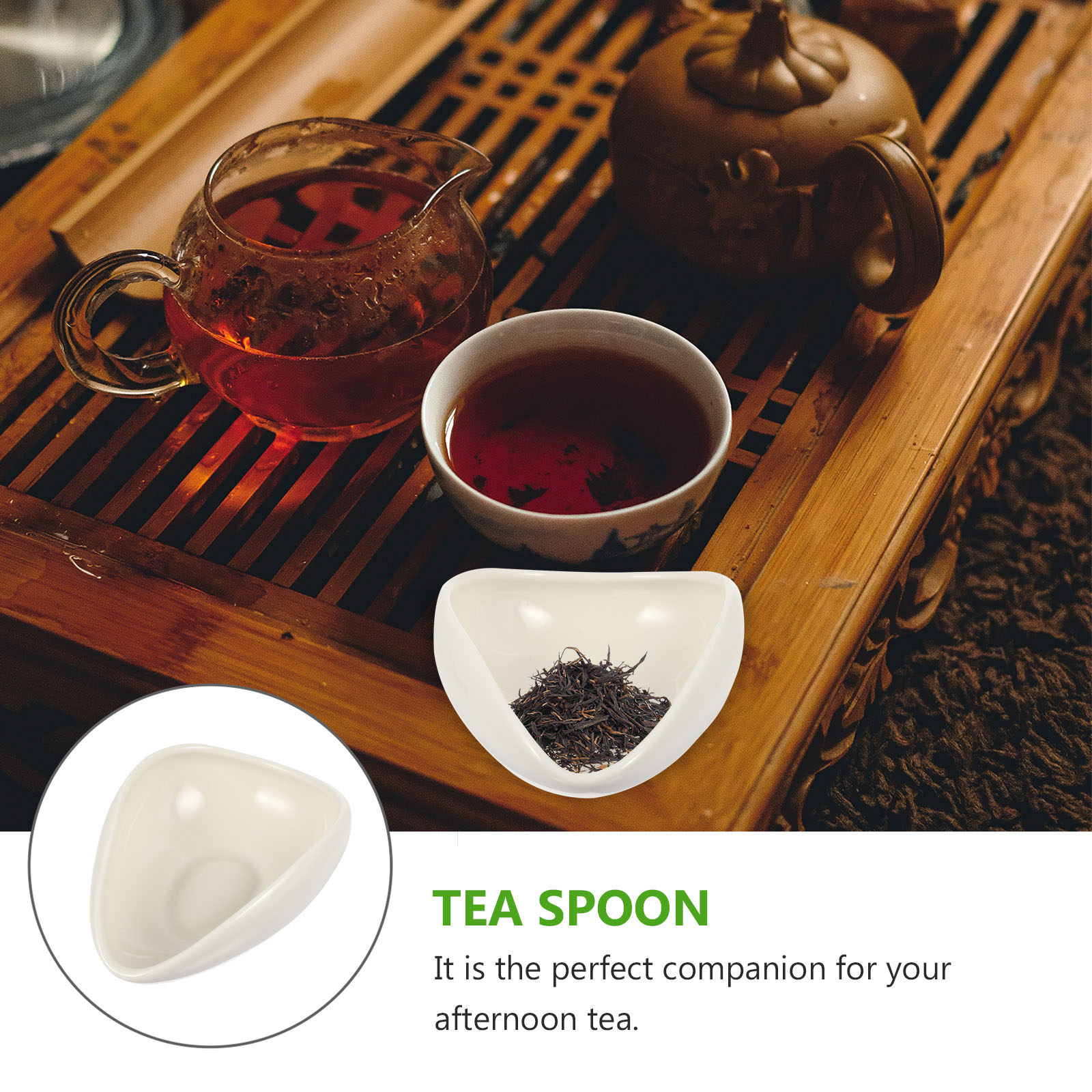 2Pcs Ceramic Tea Scoop for Loo - đánh giá và giá Coffee Tea Leaf And Bean