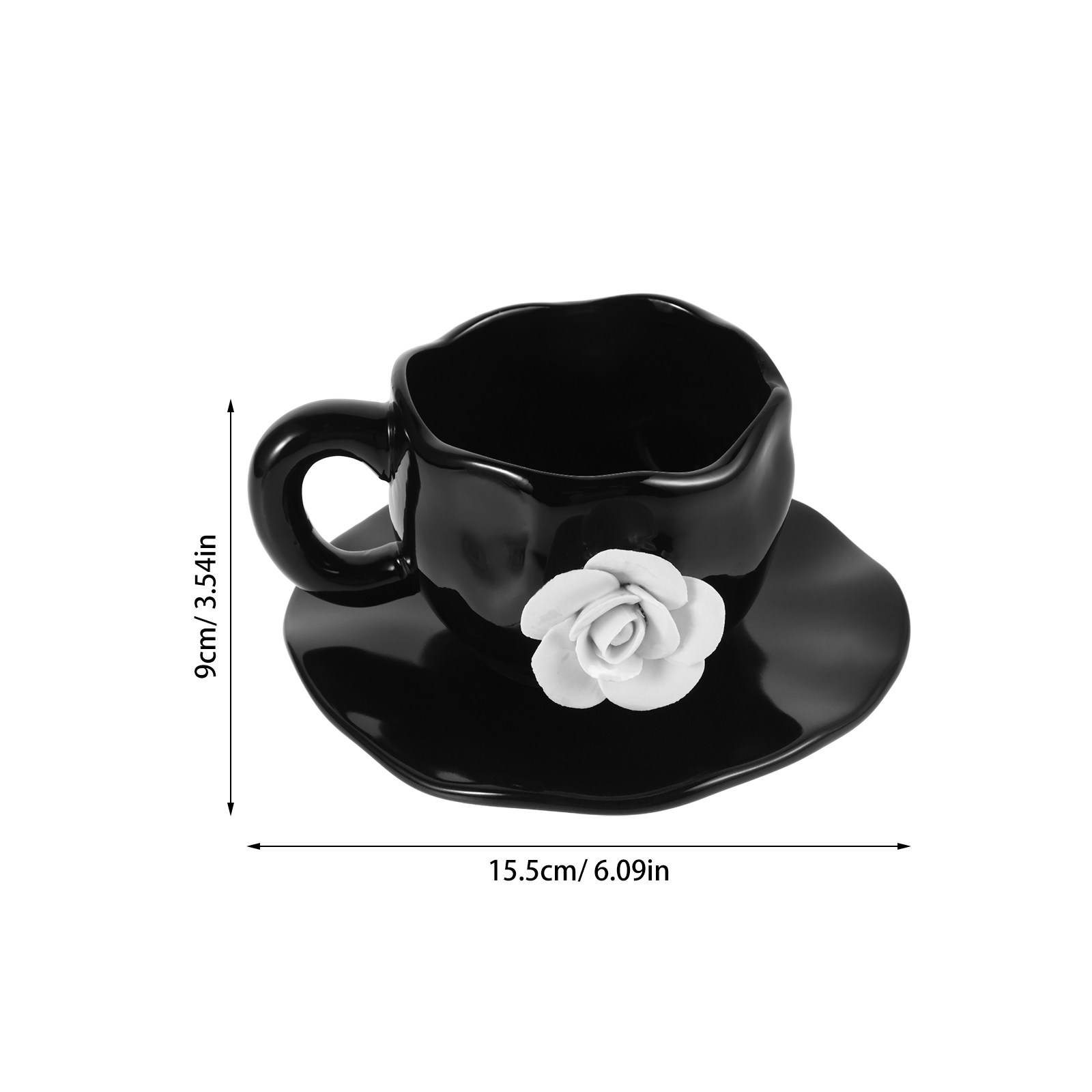 1Set Elegant 3D Rose Ceramic C - đánh giá và giá Coffee Tea Latte