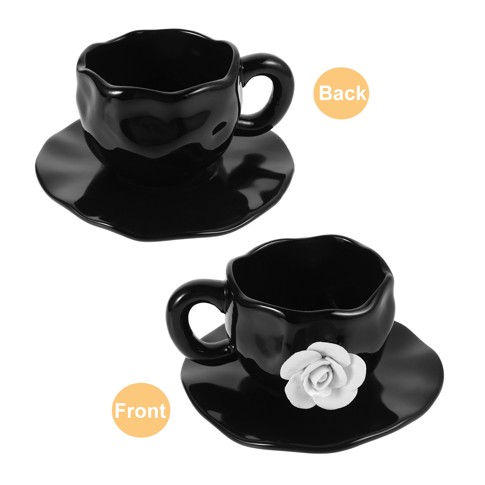 1Set Elegant 3D Rose Ceramic C - đánh giá và giá Coffee Tea Latte