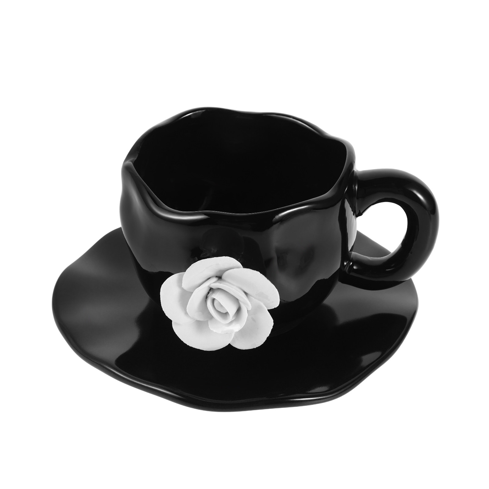 1Set Elegant 3D Rose Ceramic C - đánh giá và giá Coffee Tea Latte