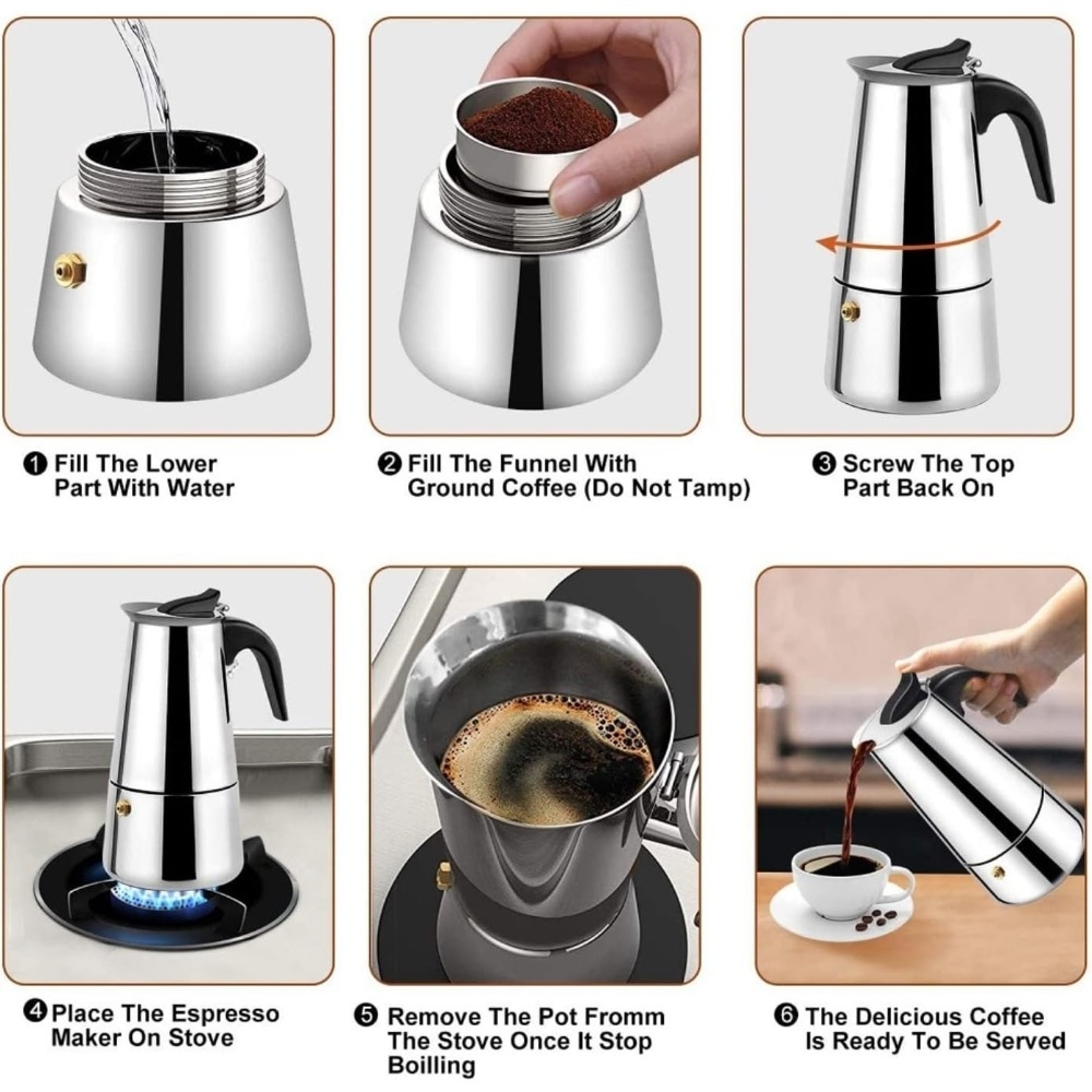 Mocha Coffee Pots Stainless St - đánh giá và giá Coffee Tea Latte