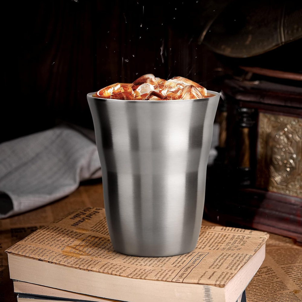 2/3 Pack Metal Cups 8 OZ Stain - đánh giá và giá Double Wall Mug