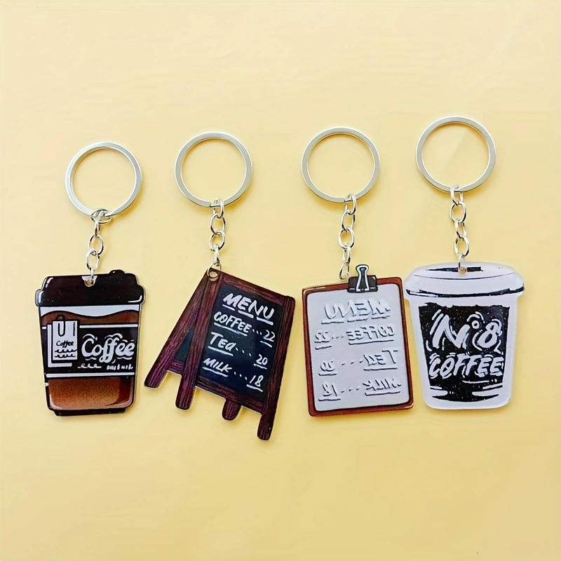 8pcs acrylic coffee cup keycha - đánh giá và giá Coffee & Tea Maker Machine
