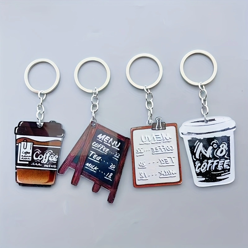 8pcs acrylic coffee cup keycha - đánh giá và giá Coffee & Tea Maker Machine